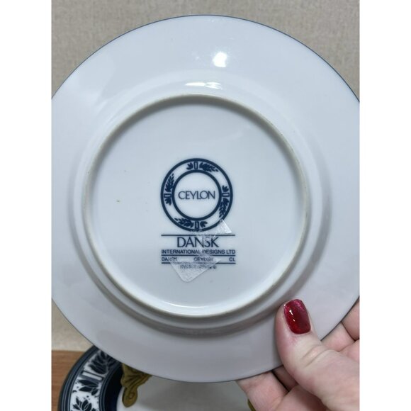 Set Of 3 Dansk Ceylon 7 Inch Dessert Plates Heavy Use Discounted Price - Picture 4 of 4